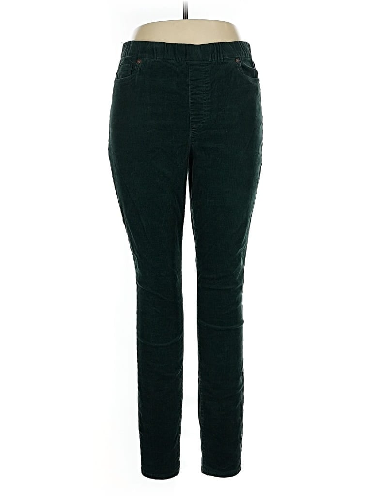 Pre-owned Lands' End Casual Pants In Green