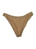 Aurelle Solid Tan Swimsuit Bottoms Size M - photo 1