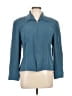 Katherine Kelly Collection 100% Silk Teal Blue Jacket Size 10 - photo 1