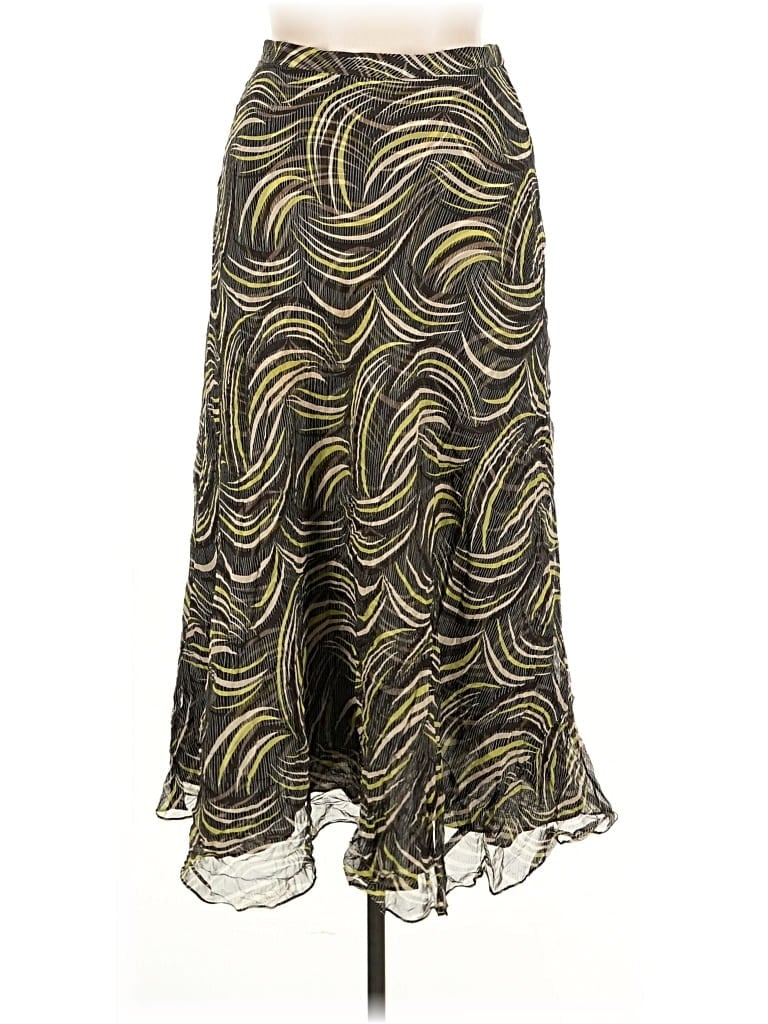 Pre-owned Jones New York Silk Skirt In Gold