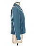 Katherine Kelly Collection 100% Silk Teal Blue Jacket Size 10 - photo 4