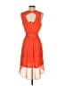 Express 100% Polyester Orange Casual Dress Size XS - photo 2