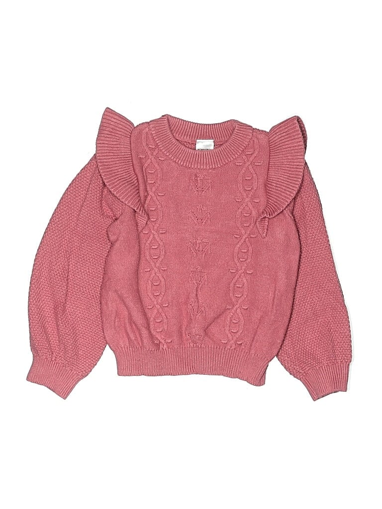 Pre-owned Nordstrom Kids' Pullover Sweater In Pink