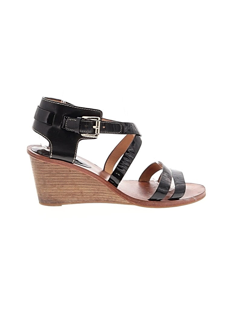 Pre-owned Coach Wedges In Black