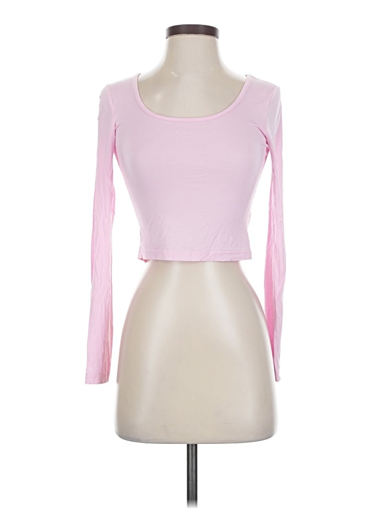 Pre-owned Unbranded Long Sleeve T-shirt In Pink