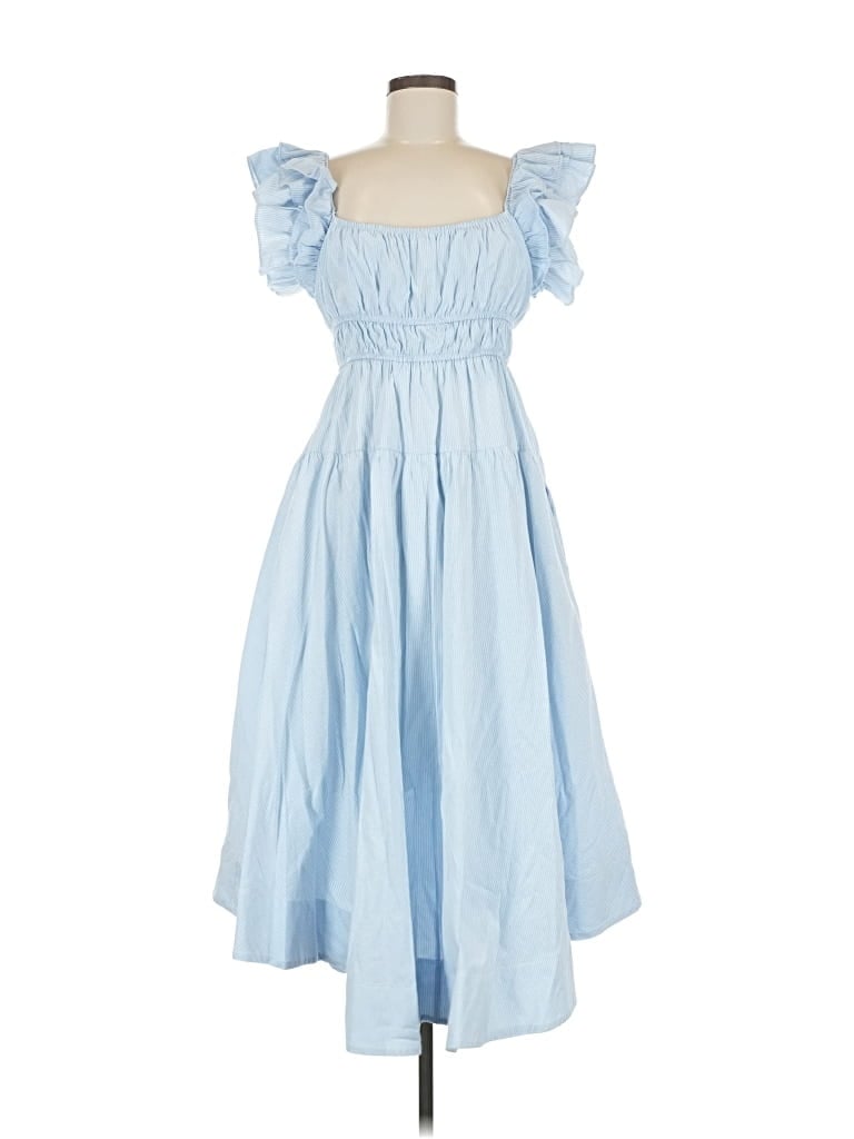 Pre-owned Petal And Pup Casual Dress In Blue