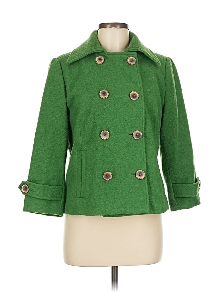 Pre-owned Cabi Coat In Green