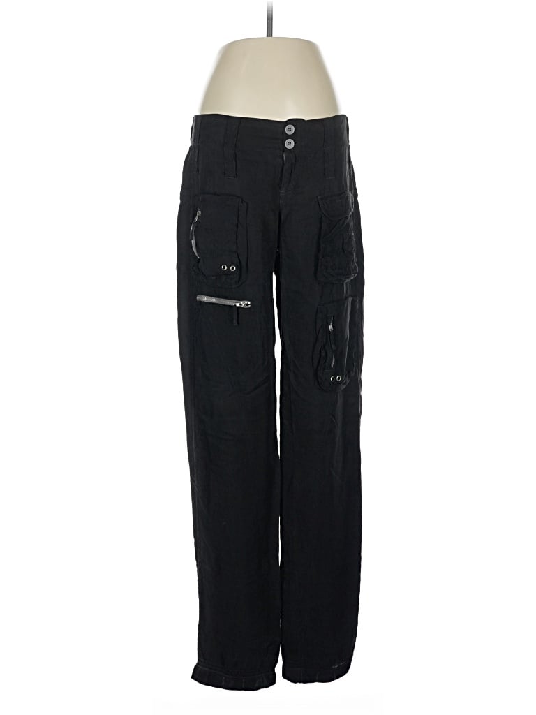 Pre-owned Pete & Greta Johnny Was Cargo Pants In Black