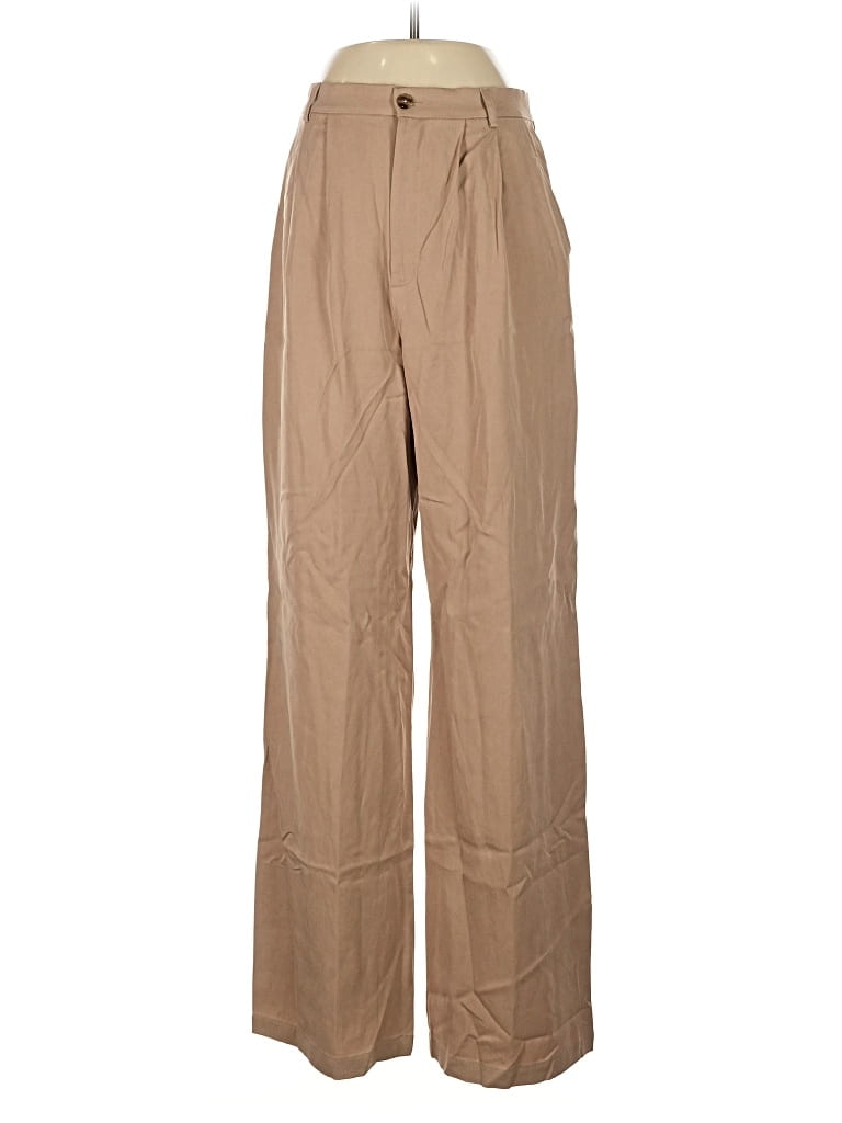 Pre-owned Reformation Khaki Pant In Brown