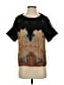 Tracy Reese Black Short Sleeve Top Size S - photo 1