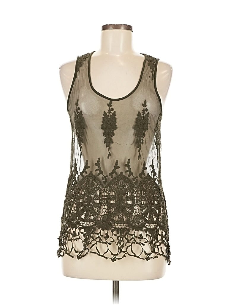 Pre-owned Inc International Concepts Sleeveless Blouse In Black