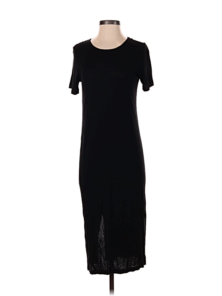 Pre-owned H&m Casual Dress In Black