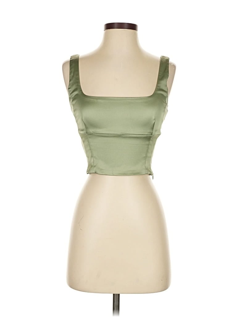 WILFRED Pre-owned Tank Top Green Strapless Neckline Tops
