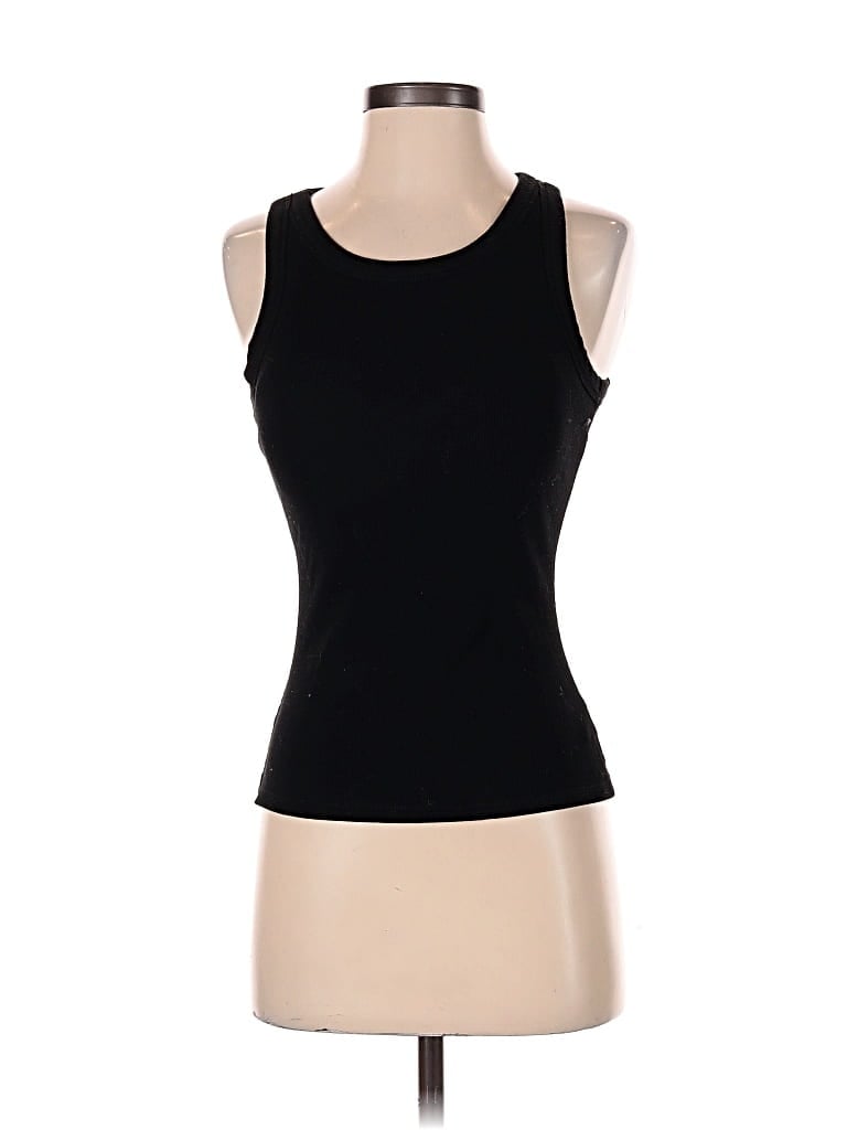 Pre-owned Unbranded Tank Top Black Halter Neckline Tops