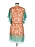 Bisou Bisou 100% Polyester Paisley Orange Casual Dress Size 6 - photo 2