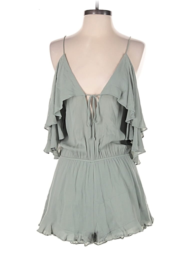 Cotton Candy La Romper In Green