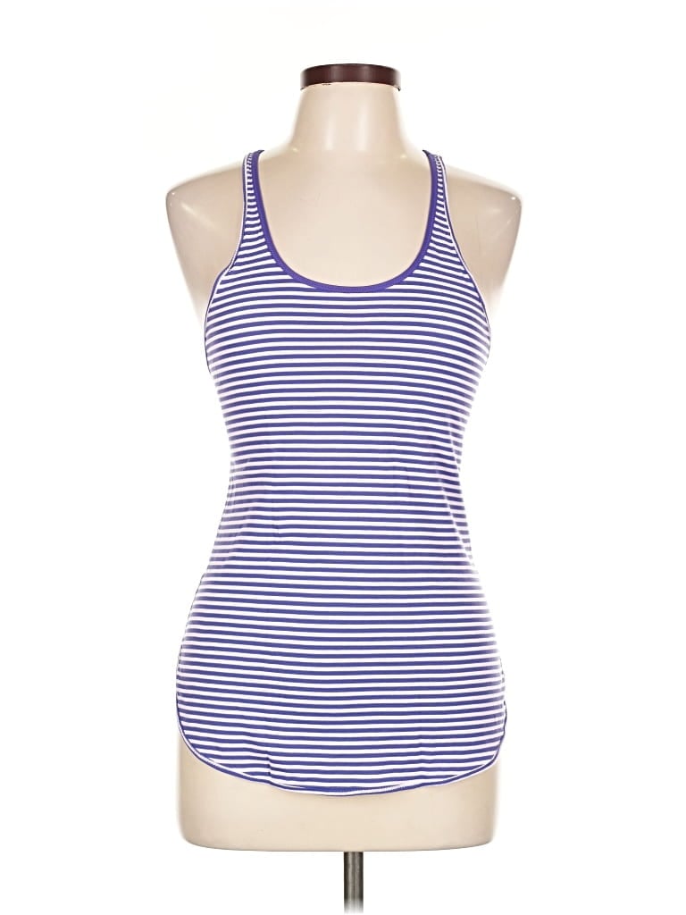 Pre-owned Lululemon Athletica Tank Top Purple Halter Neckline Tops
