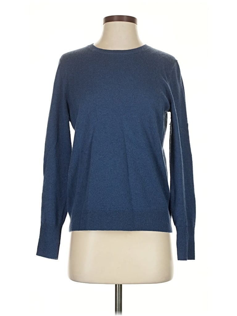 Pre-owned Everlane Cashmere Pullover Sweater In Blue
