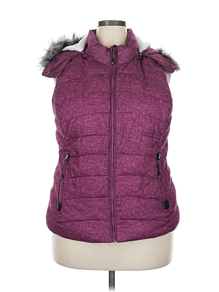 Pre-owned Green Tea Vest In Purple