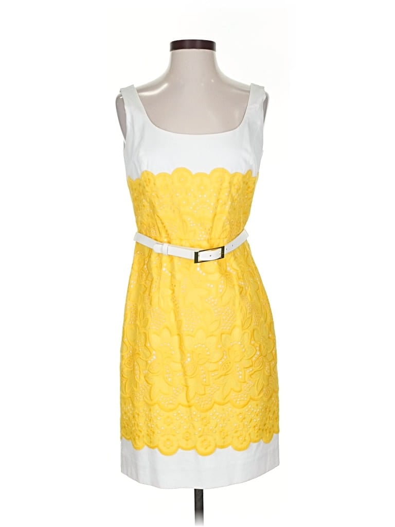 Pre-owned Antonio Melani Casual Dress In Yellow