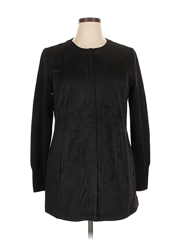 Pre-owned H By Halston Coat In Black