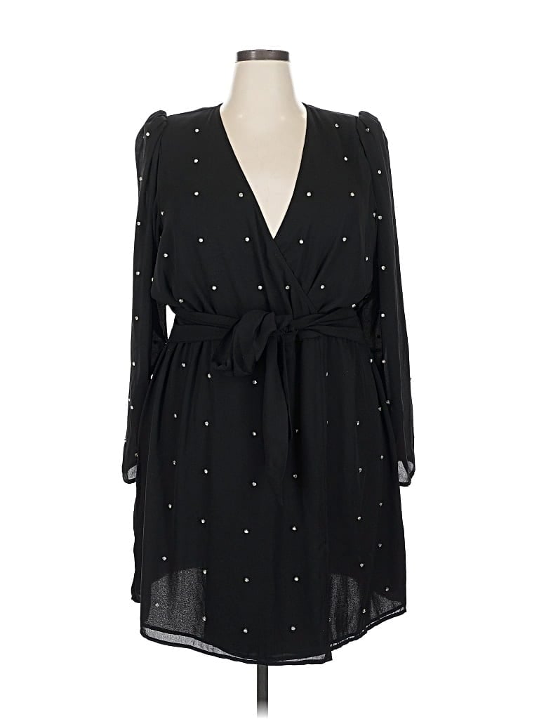 Pre-owned City Chic Casual Dress In Black