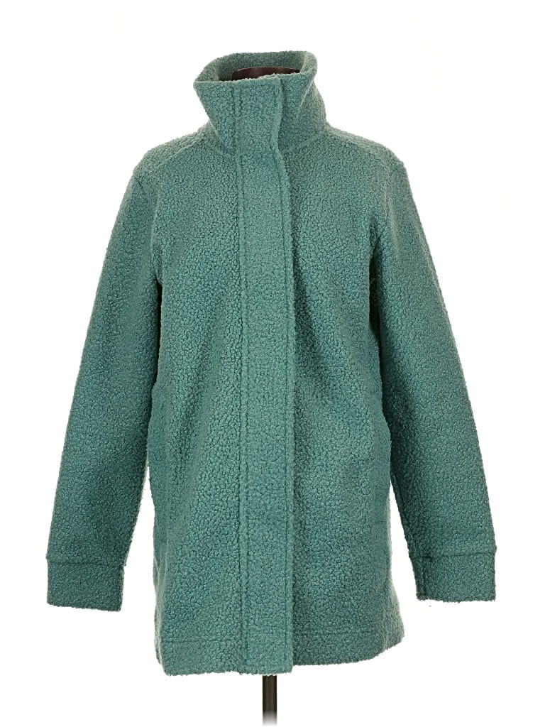 Pre-owned Lands' End Coat In Blue