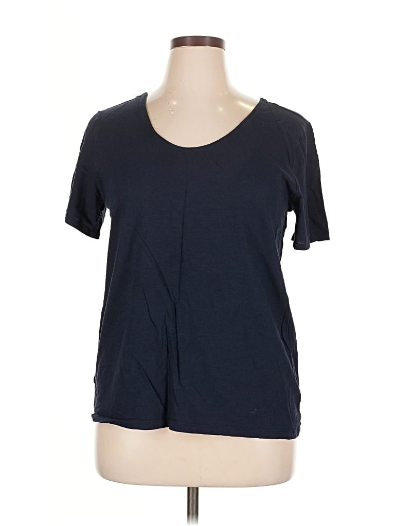 Pre-owned Ann Taylor Loft Outlet Short Sleeve T-shirt In Blue