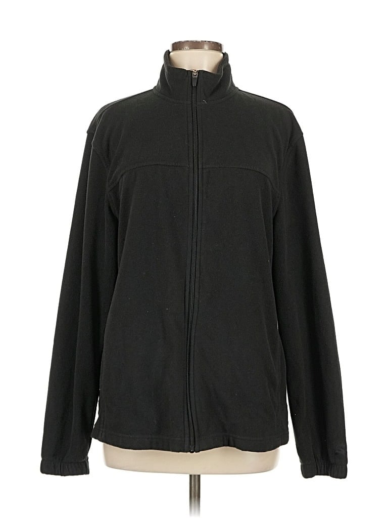 Pre-owned Starter Fleece Jacket In Black