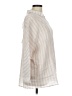 Easel 100% Rayon Stripes Ivory 3/4 Sleeve Blouse Size M - photo 4