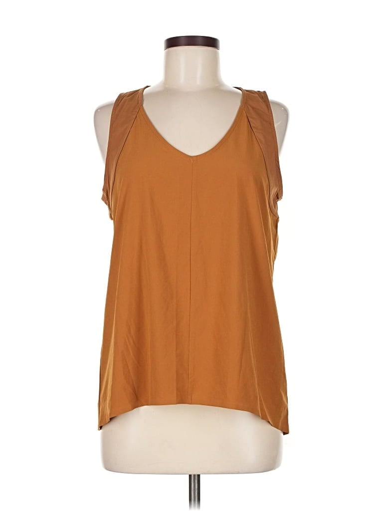 Pre-owned Indyeva Sleeveless Top Brown Halter Neckline Tops
