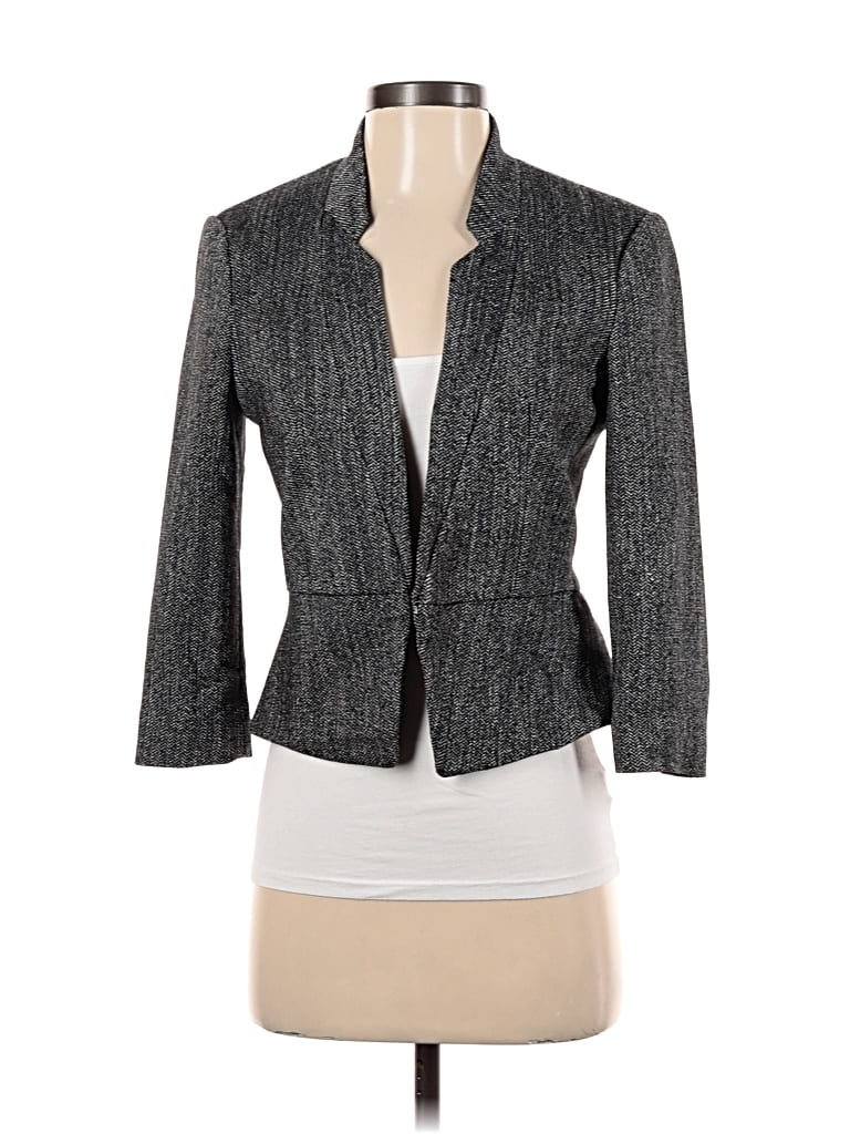 Pre-owned Express Blazer Jacket In Gray