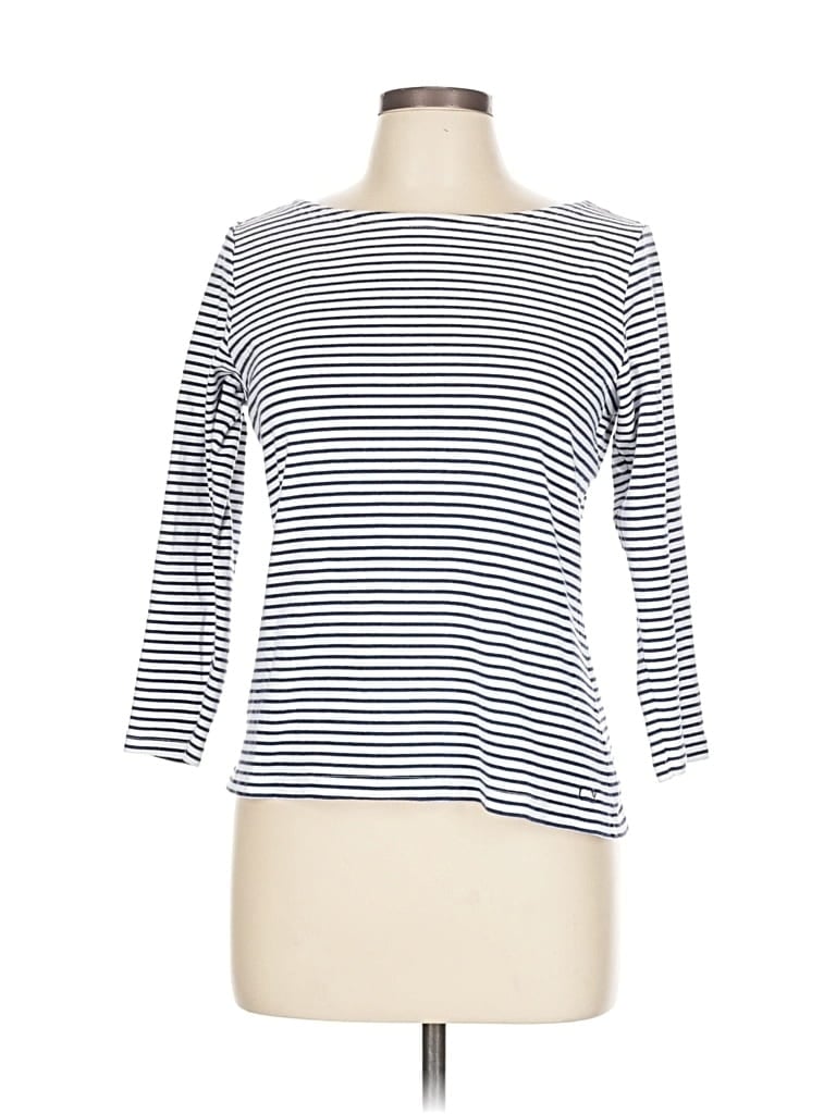 Pre-owned Vineyard Vines 3/4 Sleeve T-shirt In White