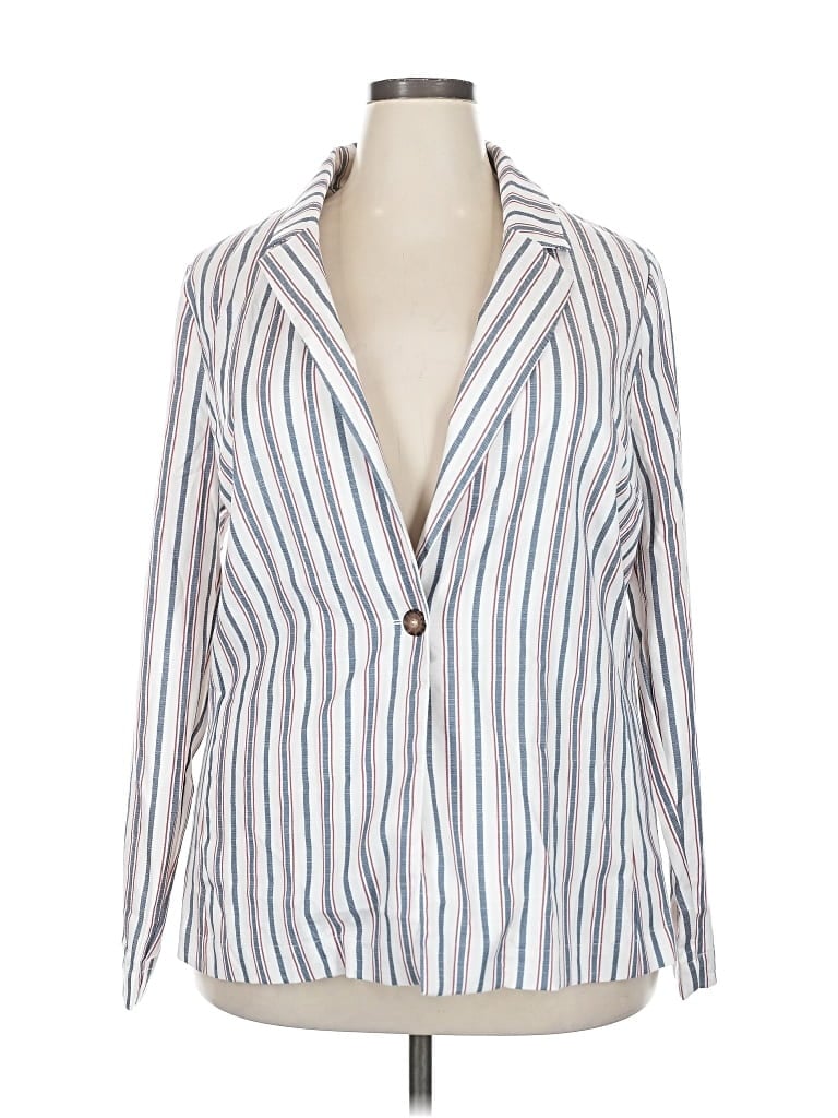 Forever 21 Plus Blazer Jacket In White