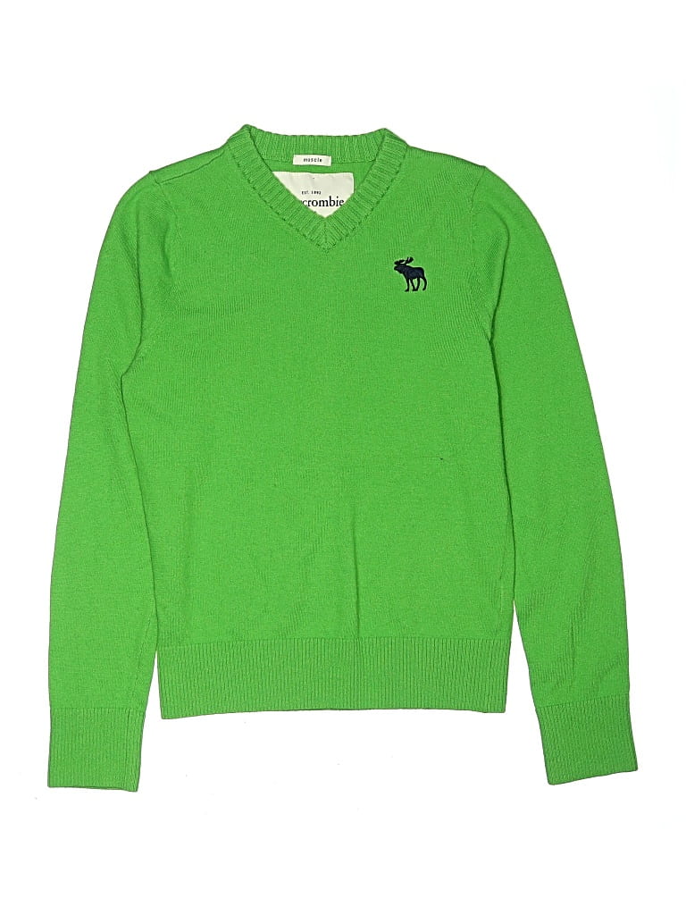 Pre-owned Abercrombie Kids' Pullover Sweater In Green