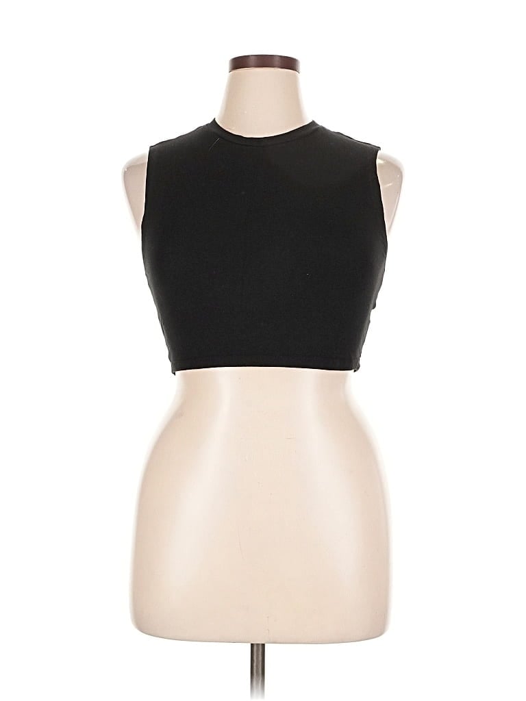 Pre-owned Zara Tank Top Black Halter Neckline Tops