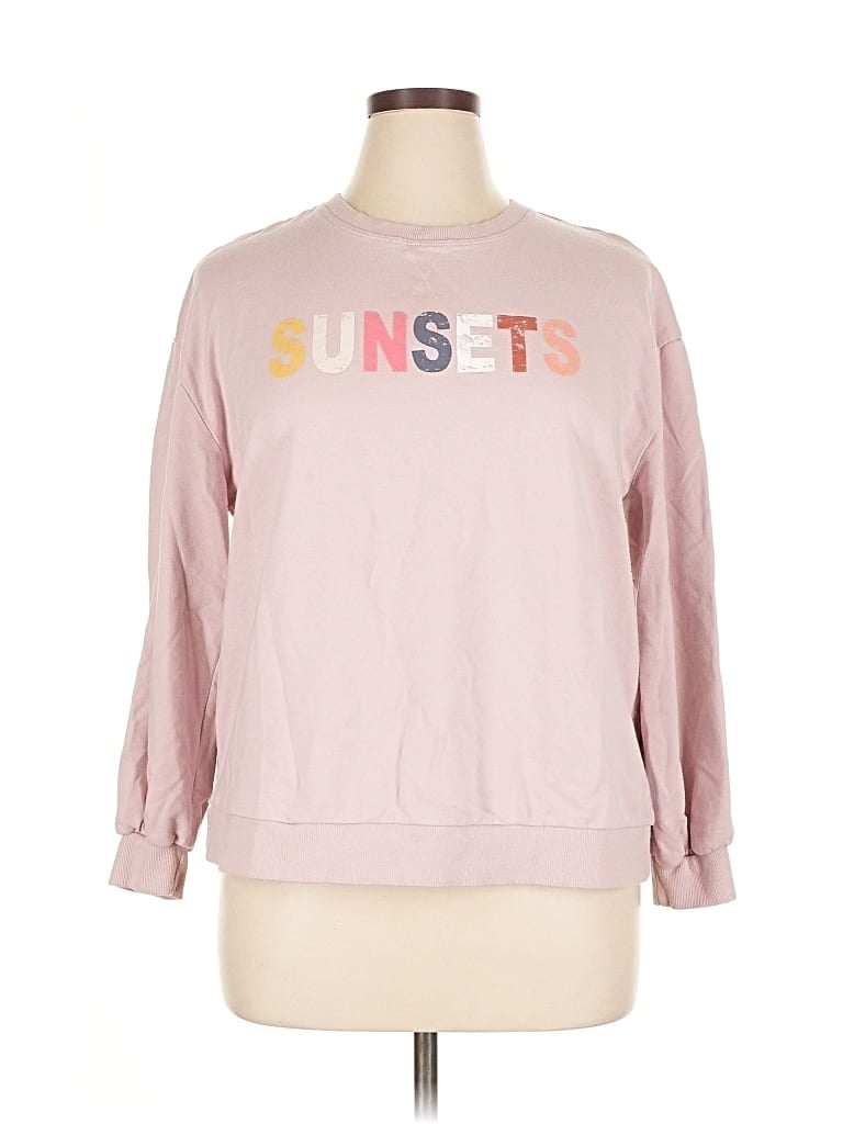 Pre-owned C&c California Sweatshirt In Pink