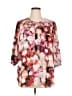 Not Your Daughter's Jeans 100% Polyester Pink 3/4 Sleeve Blouse Size 0X - photo 1