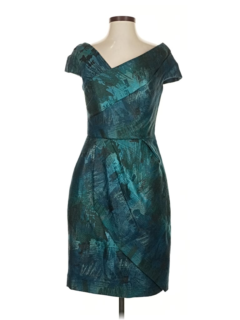 Pre-owned Lela Rose Cocktail Dress In Blue