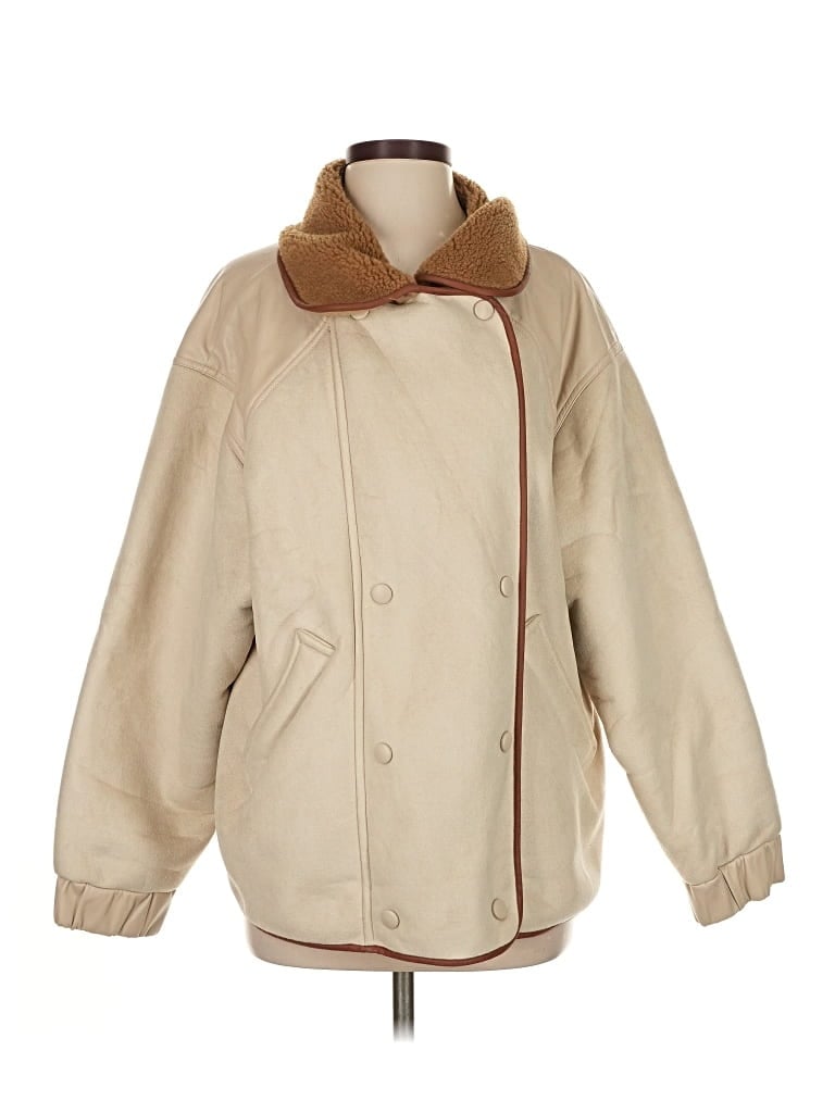 Pre-owned Assorted Brands Coat In Brown