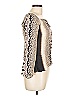 Unbranded 100% Silk Ivory Long Sleeve Silk Top Size S (estimated) - photo 4