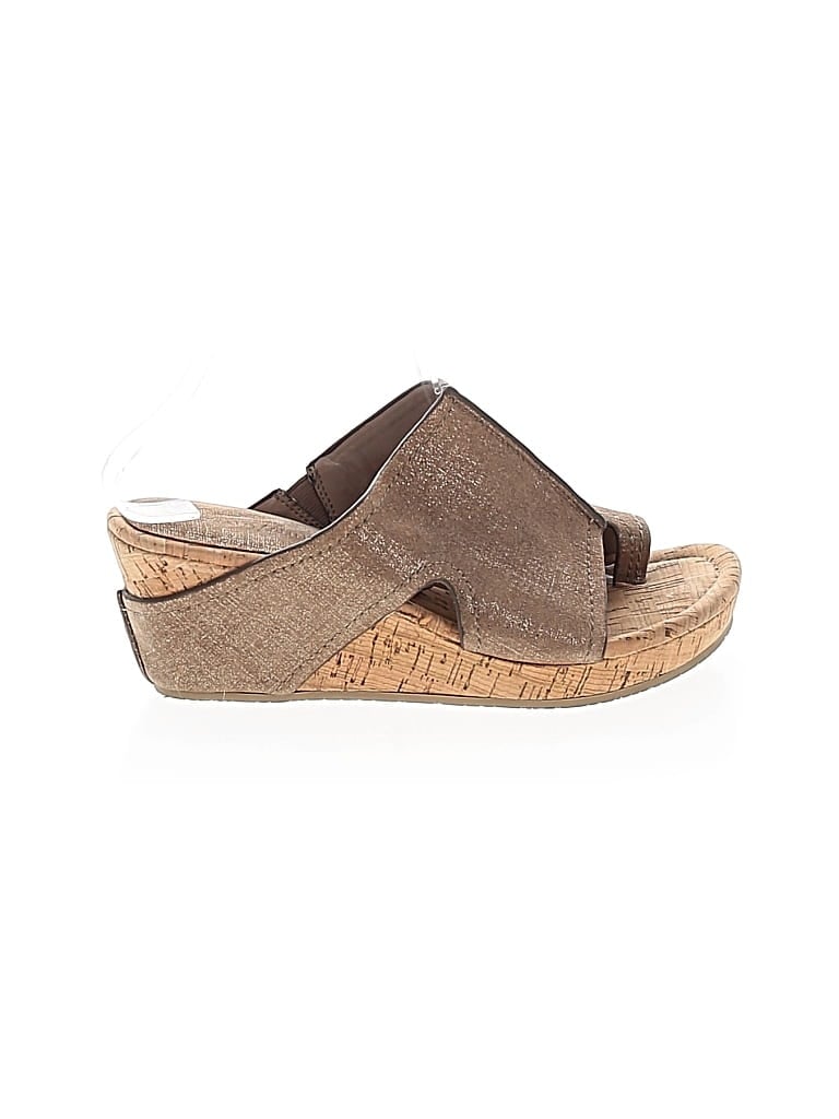 Pre-owned Donald J Pliner Wedges In Brown