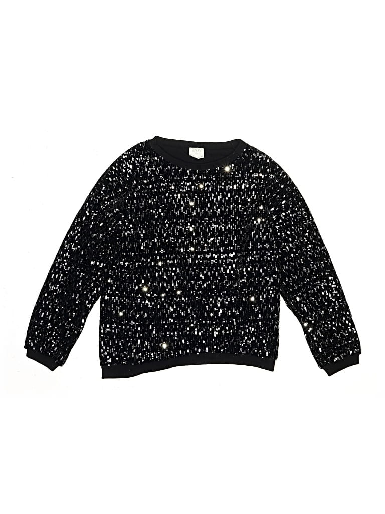 Pre-owned Zara Kids' Pullover Sweater In Black
