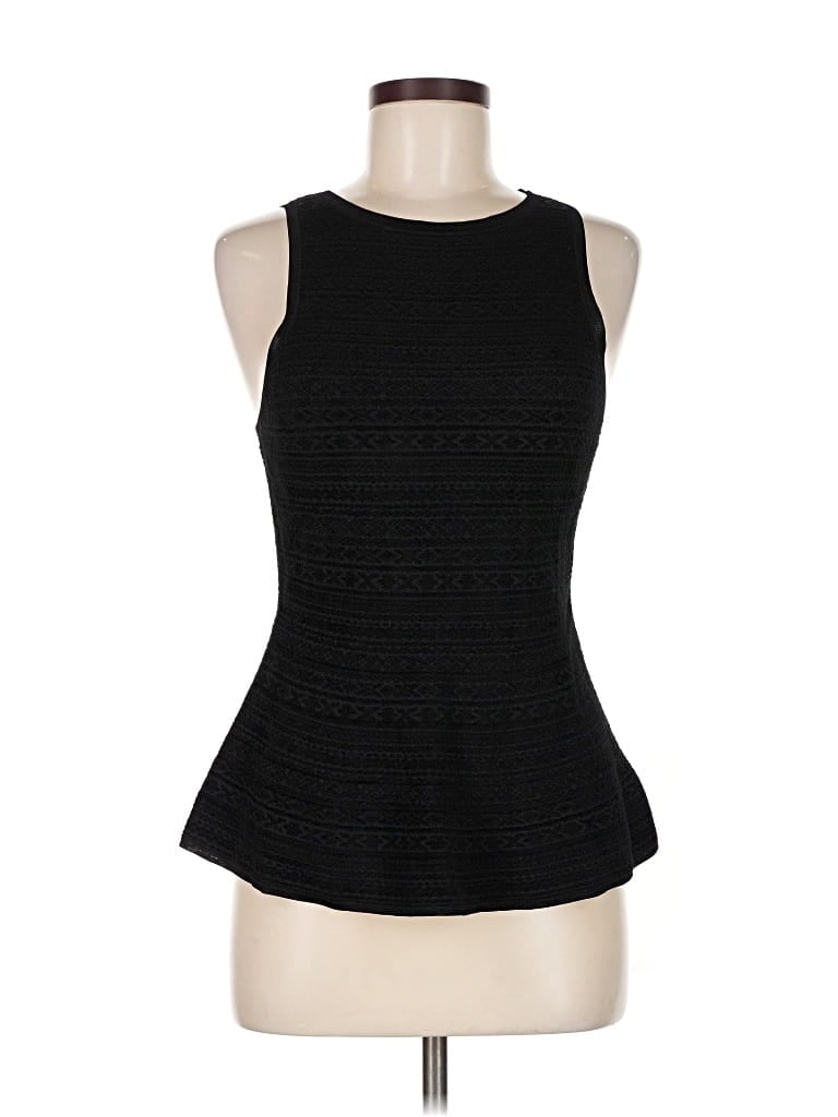 Pre-owned Theory Sleeveless Top Black Halter Neckline Tops