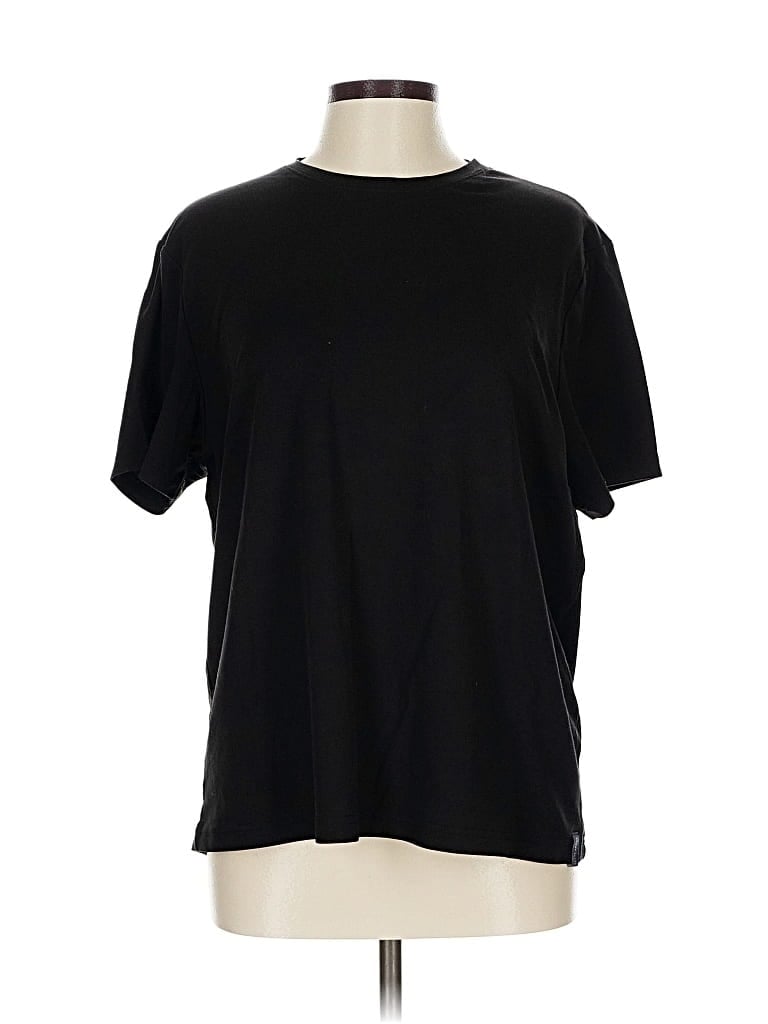 Pre-owned Perry Ellis Short Sleeve T-shirt In Black