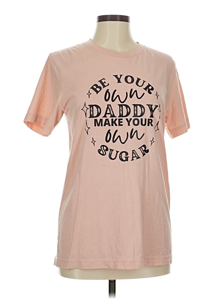 Pre-owned Bella+canvas Short Sleeve T-shirt In Pink