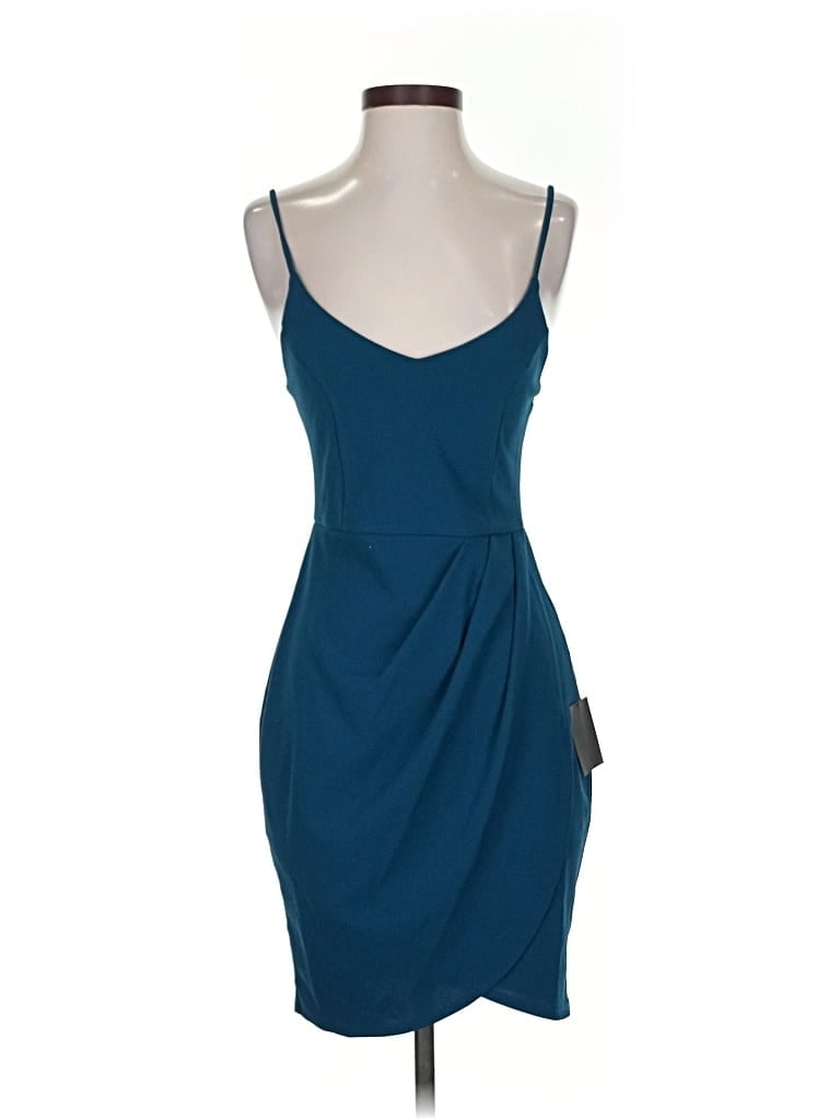 Pre-owned Lulus Cocktail Dress In Blue