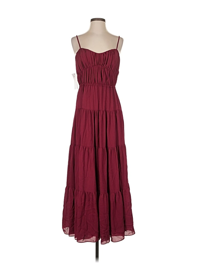 Pre-owned Bcbg Casual Dress In Burgundy