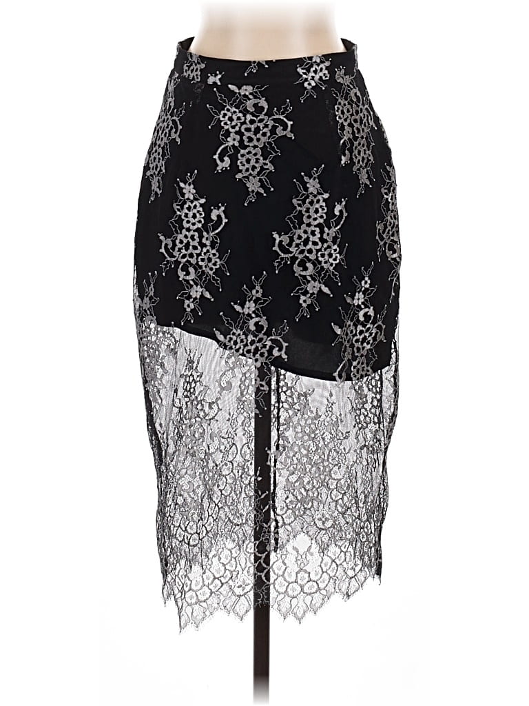 Pre-owned Lovers & Friends Formal Skirt In Black