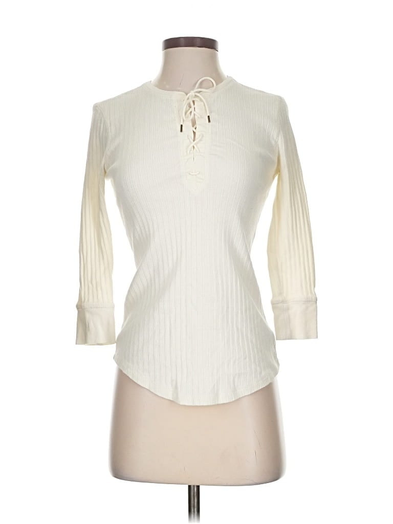 Pre-owned Polo Ralph Lauren Pullover Sweater In White